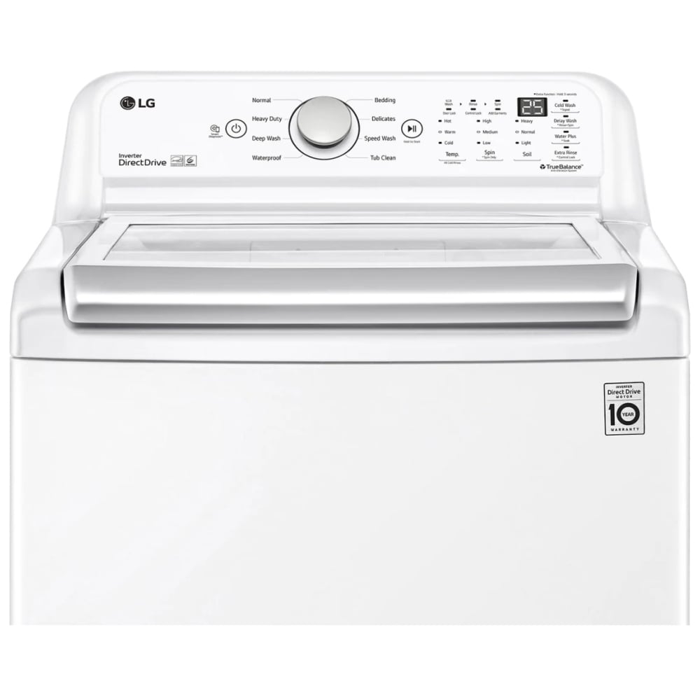 LG WT7150CW – Lave‑linge top‑load capacité méga de 5,0 pi³ avec TurboDrum™