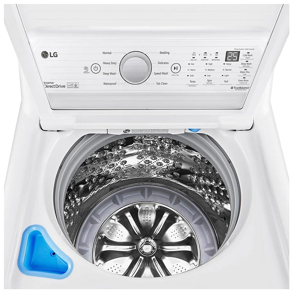 LG WT7150CW – Lave‑linge top‑load capacité méga de 5,0 pi³ avec TurboDrum™