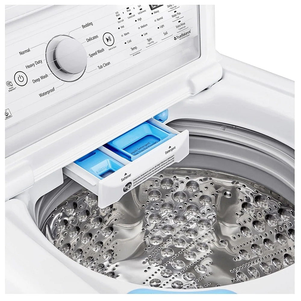 LG WT7150CW – Lave‑linge top‑load capacité méga de 5,0 pi³ avec TurboDrum™