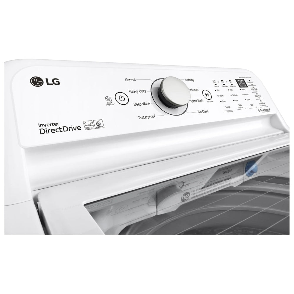 LG WT7150CW – Lave‑linge top‑load capacité méga de 5,0 pi³ avec TurboDrum™
