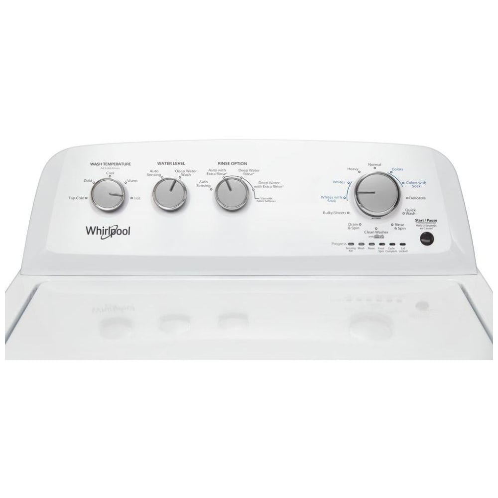 Laveuse à chargement vertical Whirlpool WTW4855HW 3,8 pi³