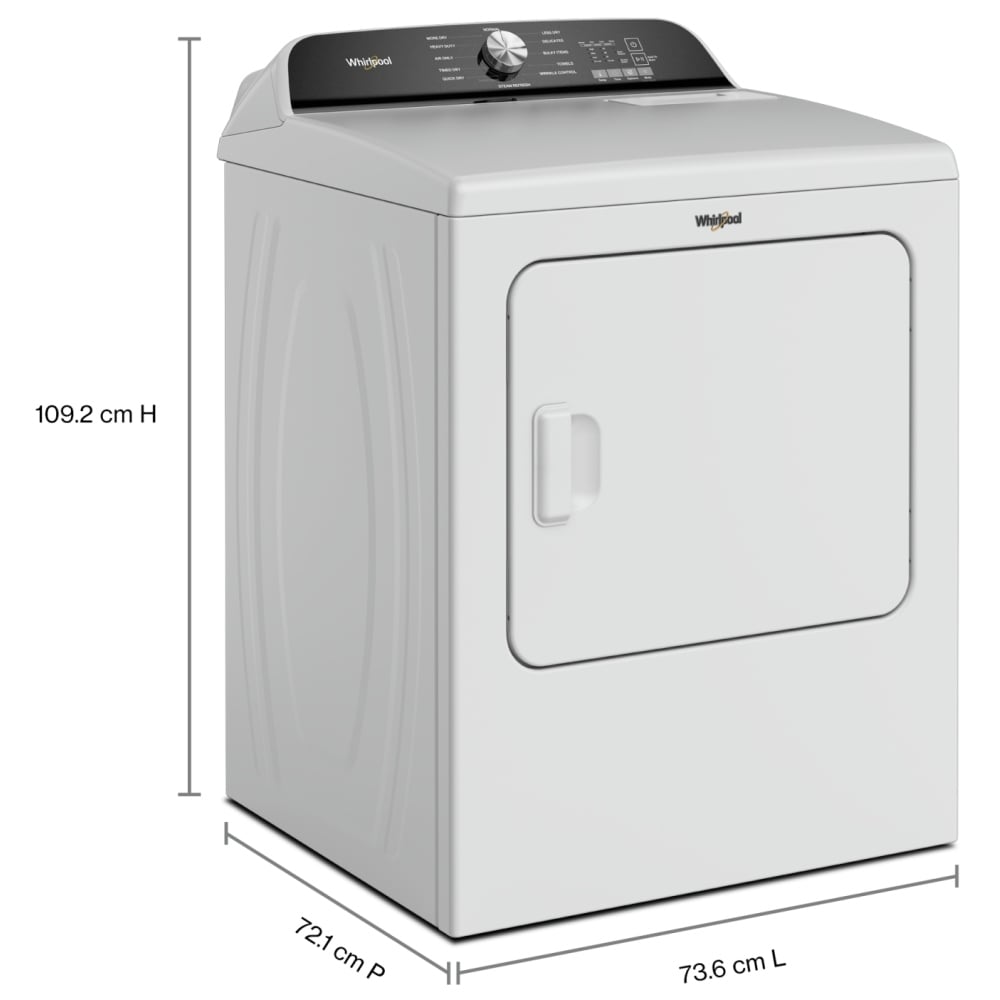 YWED6150PW - Sécheuse électrique Whirlpool 7,0 pi³