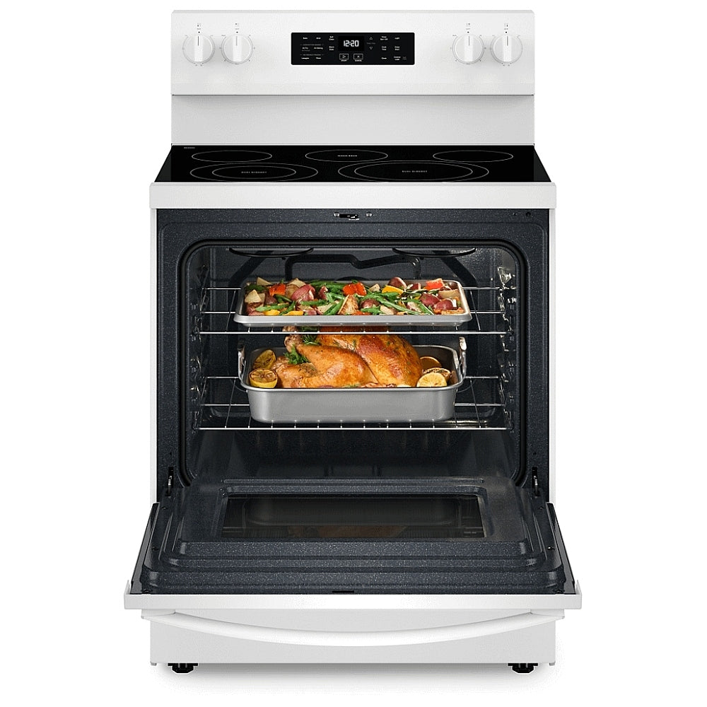 YWFES5030RW - Cuisinière électrique indépendante Whirlpool de 30 pouces avec technologie de cuisson à l’air