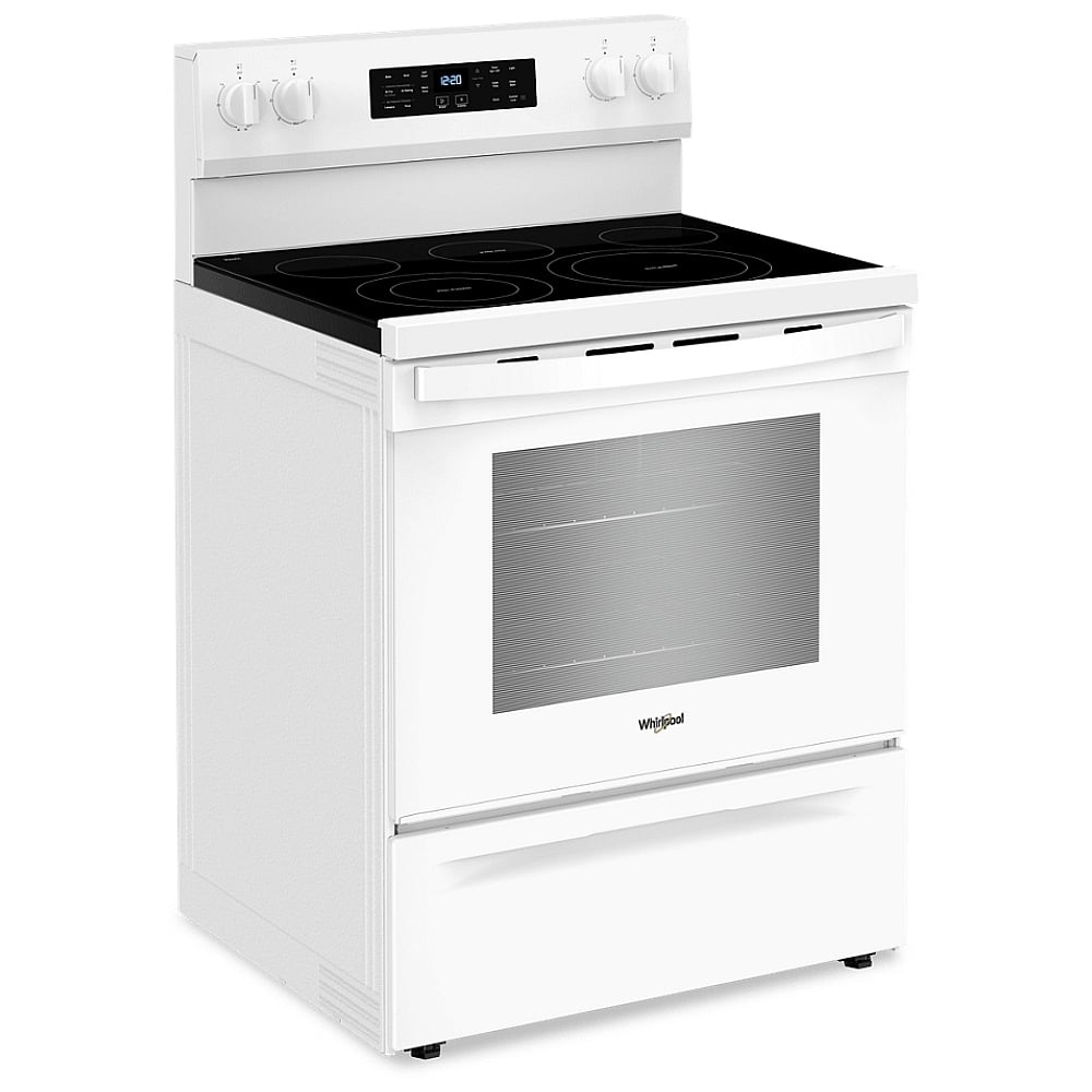 YWFES5030RW - Cuisinière électrique indépendante Whirlpool de 30 pouces avec technologie de cuisson à l’air