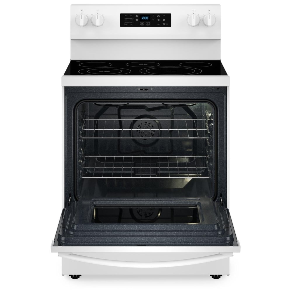 YWFES5030RW - Cuisinière électrique indépendante Whirlpool de 30 pouces avec technologie de cuisson à l’air
