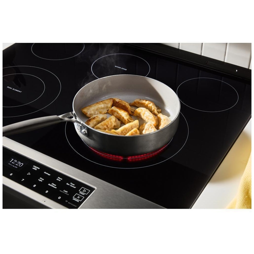 YWSES7530RZ - Cuisinière électrique coulissante intelligente de 30 po à commandes frontales avec technologie de cuisson à air