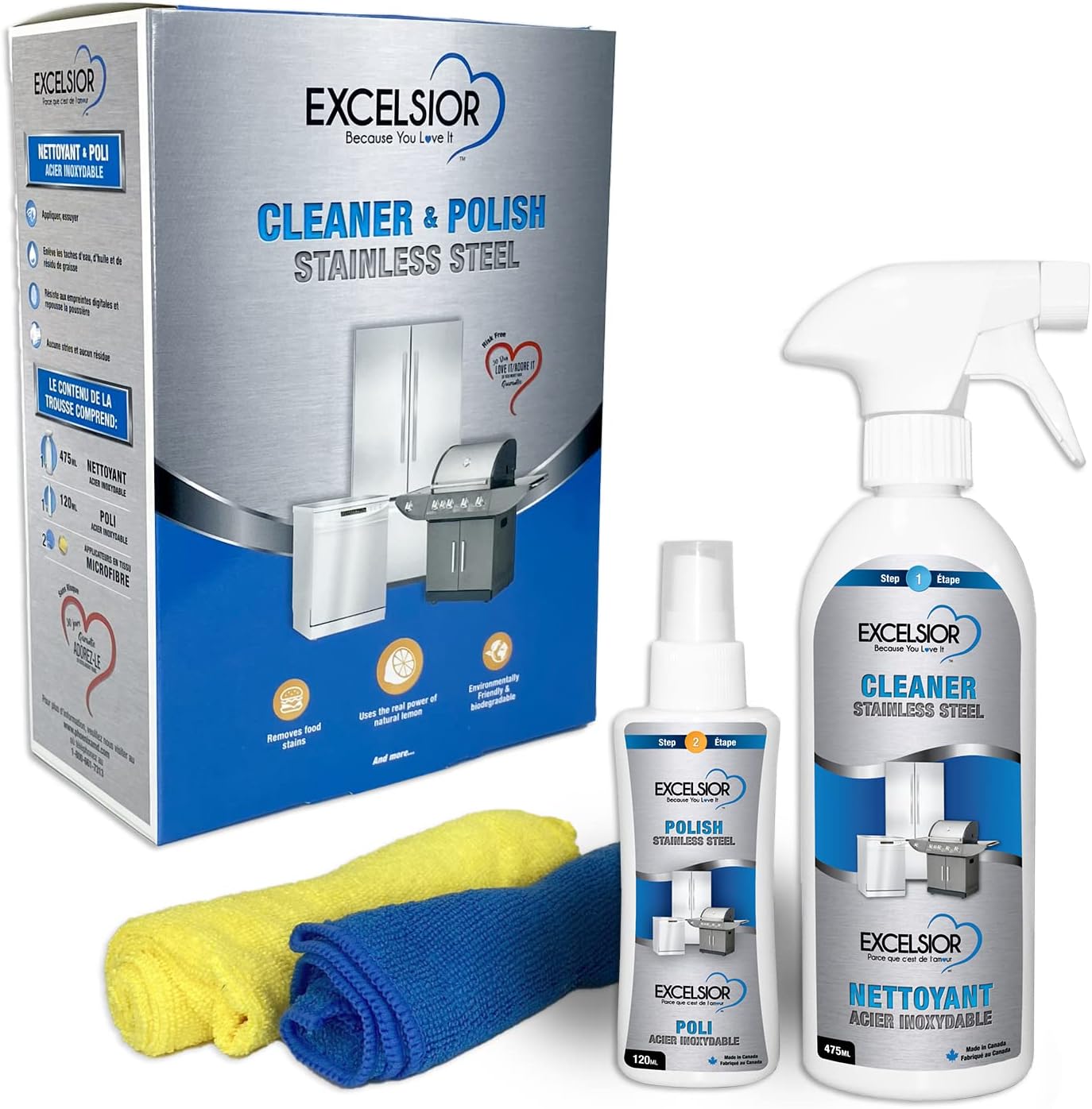Nettoyant & Poli pour acier inoxydable