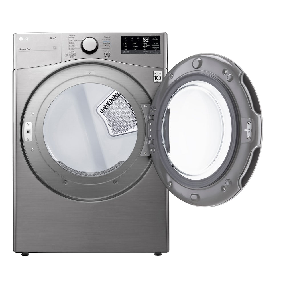 DLE3600V - Sèche-linge électrique intelligent de 7,4 pi³ avec IA et Wi-Fi, couleur acier graphite, empilable - ENERGY STAR®