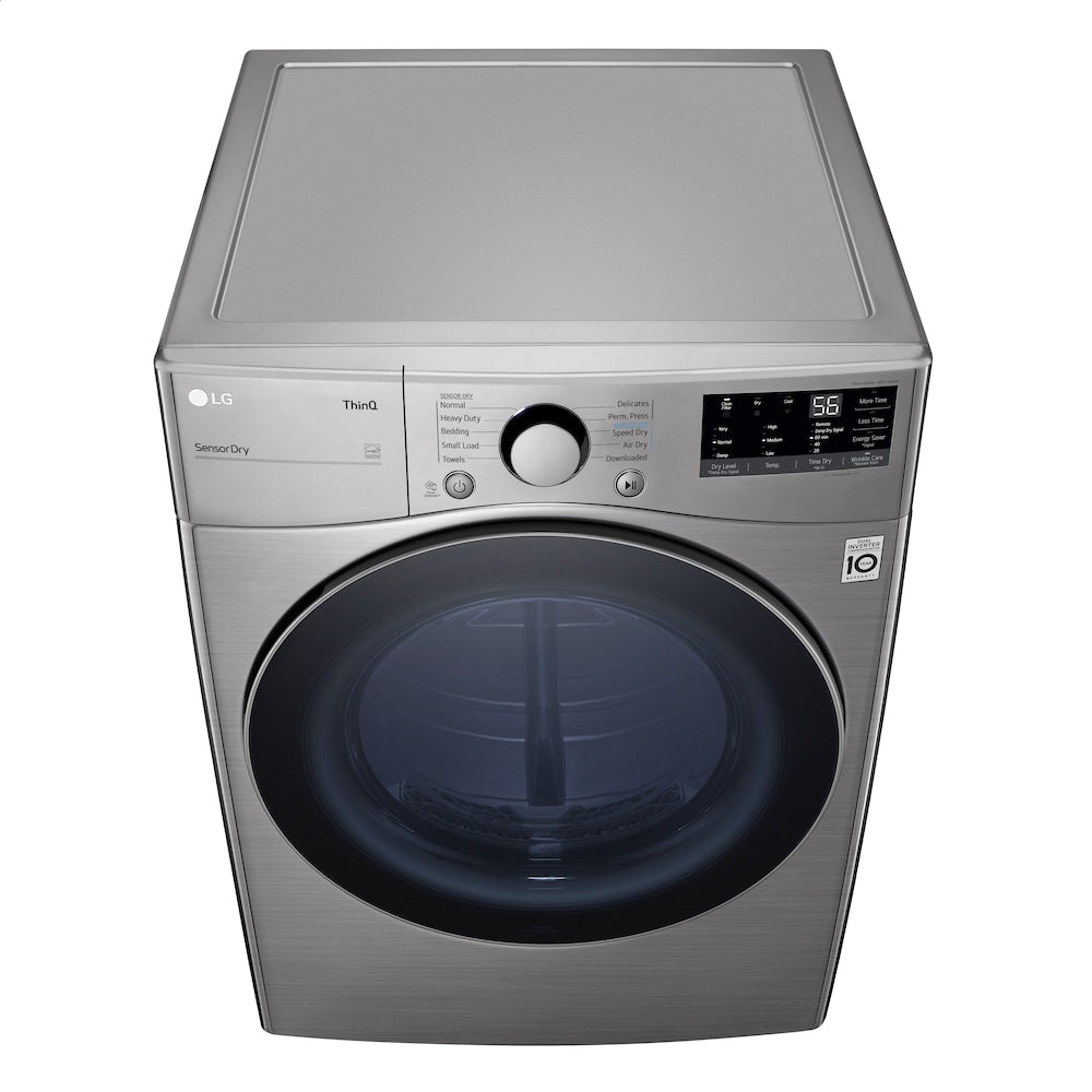 DLE3600V - Sèche-linge électrique intelligent de 7,4 pi³ avec IA et Wi-Fi, couleur acier graphite, empilable - ENERGY STAR®