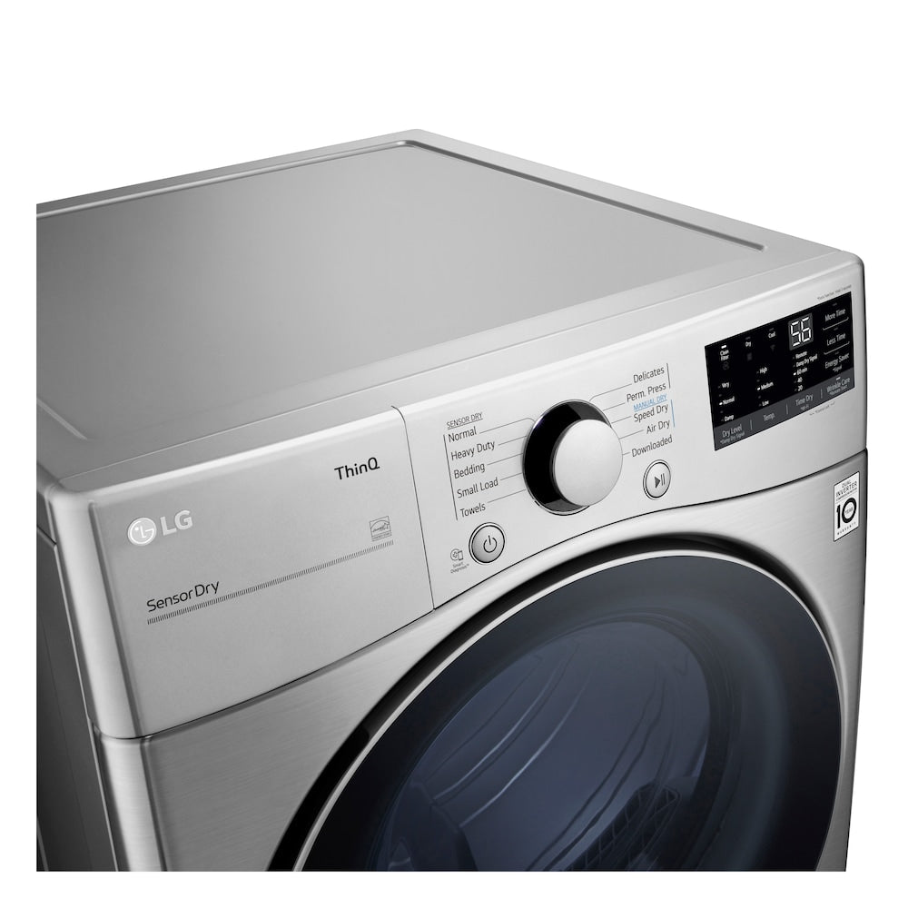 DLE3600V - Sèche-linge électrique intelligent de 7,4 pi³ avec IA et Wi-Fi, couleur acier graphite, empilable - ENERGY STAR®